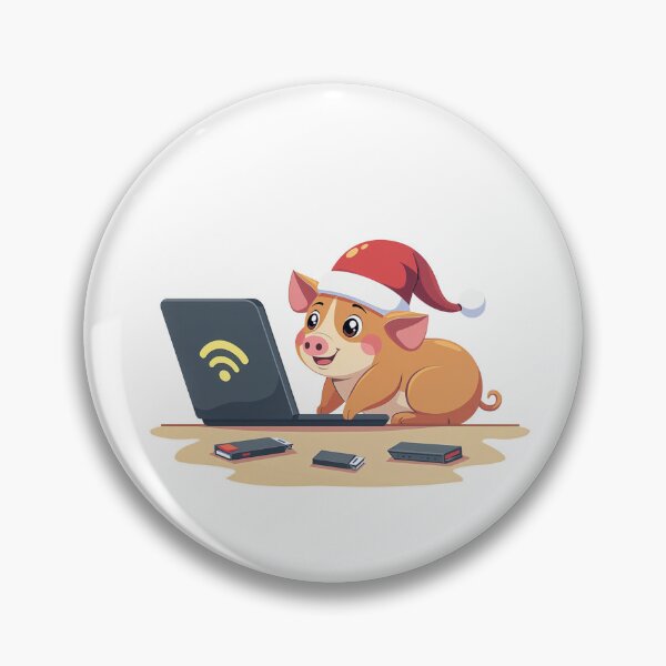 Item preview, Guinea Pig Santa Hat Laptop | Dev Life Cloud Engineer designed and sold by Dev Life Designs.