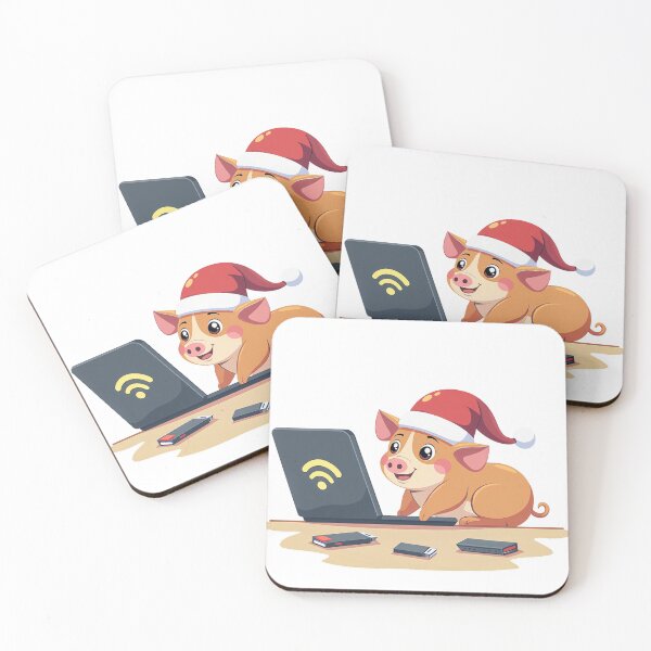 Item preview, Guinea Pig Santa Hat Laptop | Dev Life Cloud Engineer designed and sold by Dev Life Designs.