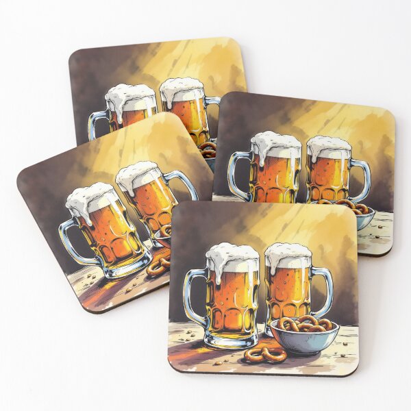 Item preview, Beer Mugs - A Frosty Pair designed and sold by Leslie Montgomery Art.