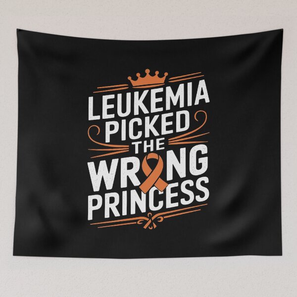 Item preview, Leukemia Princess Orange Ribbon Awareness Survivor designed and sold by RayArmstrong.