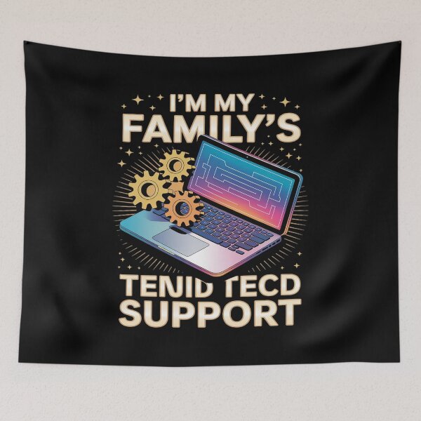 Item preview, I'm My Family's Unpaid TechSupport Laptop Nerd Science designed and sold by LittleDame.