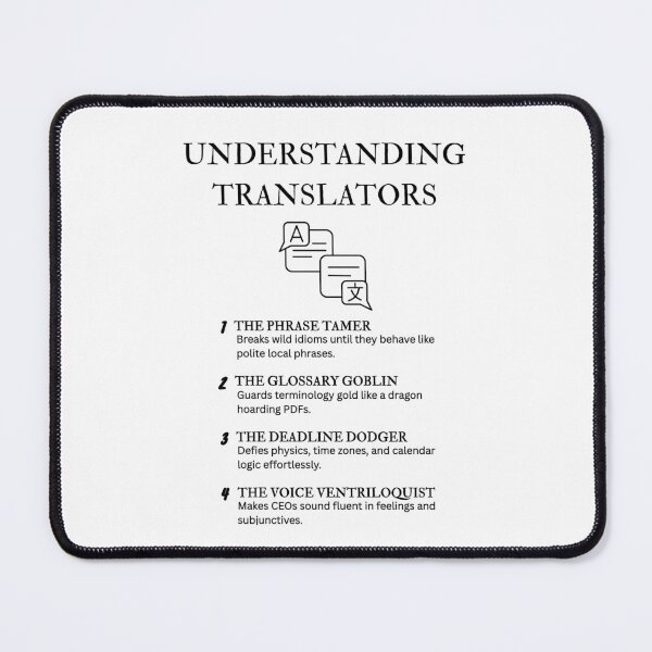 Item preview, Translator Definition Art – Clever Linguist Quote Design designed and sold by PsyFlow35.