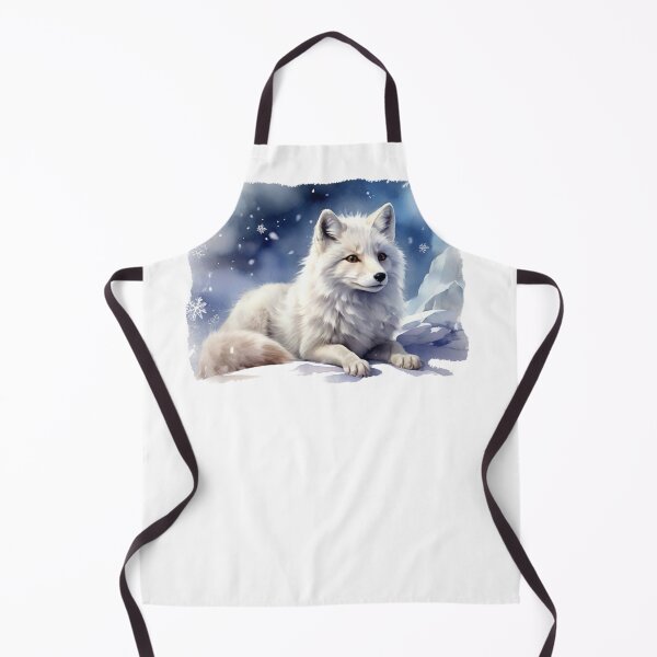 Item preview, Arctic fox in the snow – watercolor full of winter magic designed and sold by Rose Design & Photos.