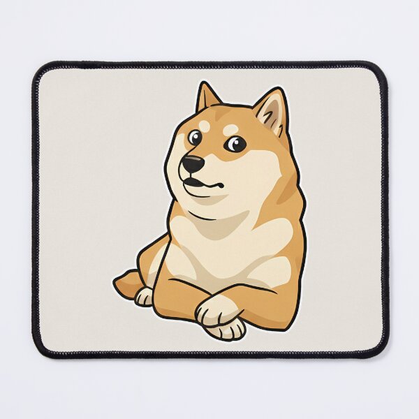Item preview, Shiba Inu Meme – Cute Cartoon Dog – Funny Reaction Art designed and sold by lemonfishing.