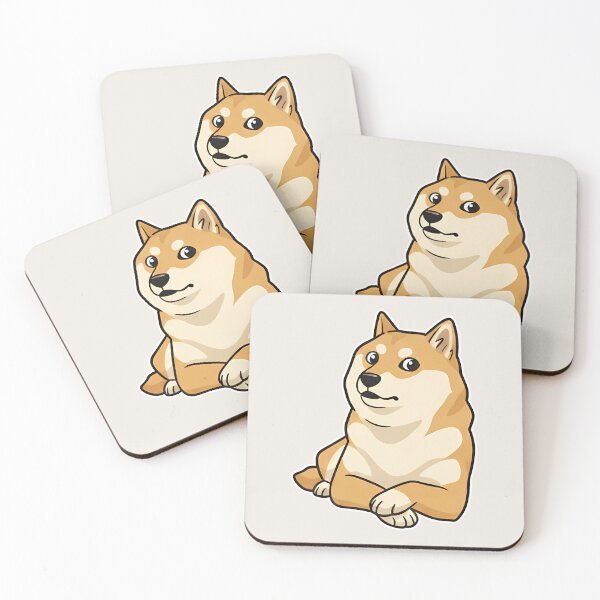 Item preview, Shiba Inu Meme – Cute Cartoon Dog – Funny Reaction Art designed and sold by lemonfishing.