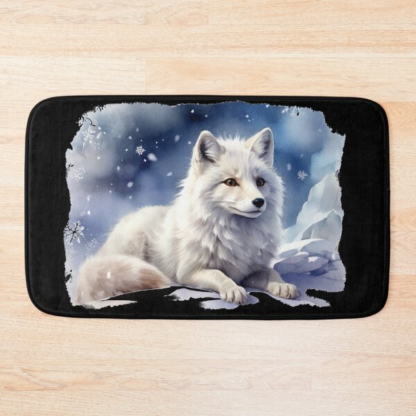 Item preview, Arctic fox in the snow – watercolor full of winter magic designed and sold by Rose Design & Photos.