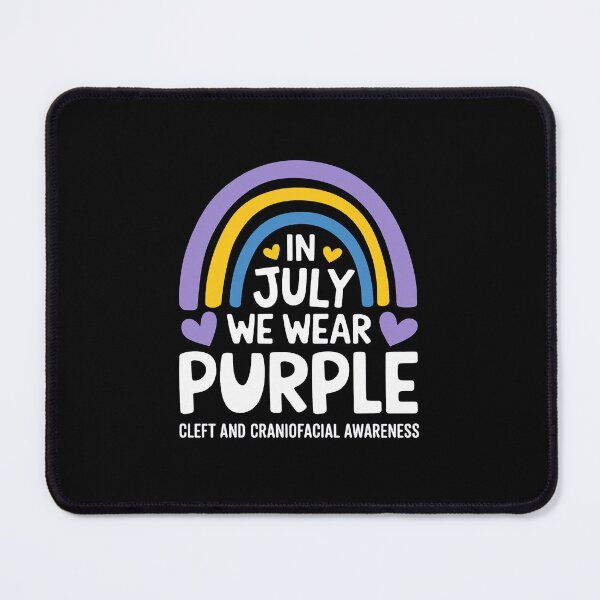 Item preview, In July we wear purple Cleft and Craniofacial awareness designed and sold by HaileyRobel.
