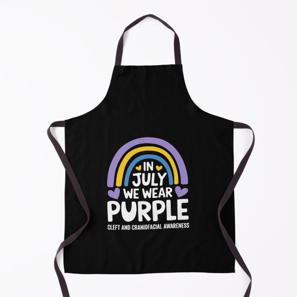 Item preview, In July we wear purple Cleft and Craniofacial awareness designed and sold by HaileyRobel.