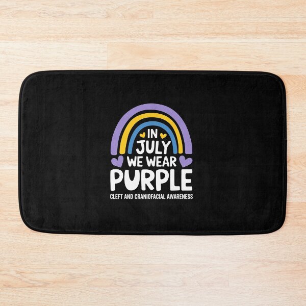 Item preview, In July we wear purple Cleft and Craniofacial awareness designed and sold by HaileyRobel.