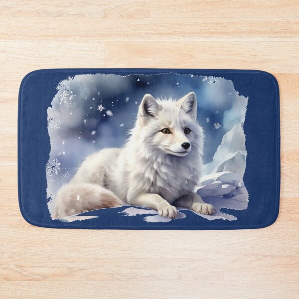 Item preview, Arctic fox in the snow – watercolor full of winter magic designed and sold by Rose Design & Photos.