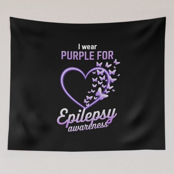Item preview, Heart Butterfly I Wear Purple For Epilepsy Awareness designed and sold by HaileyRobel.