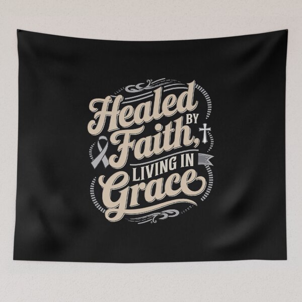 Item preview, Healed Faith Living Grace Asthma Awareness designed and sold by RansomFlatley.