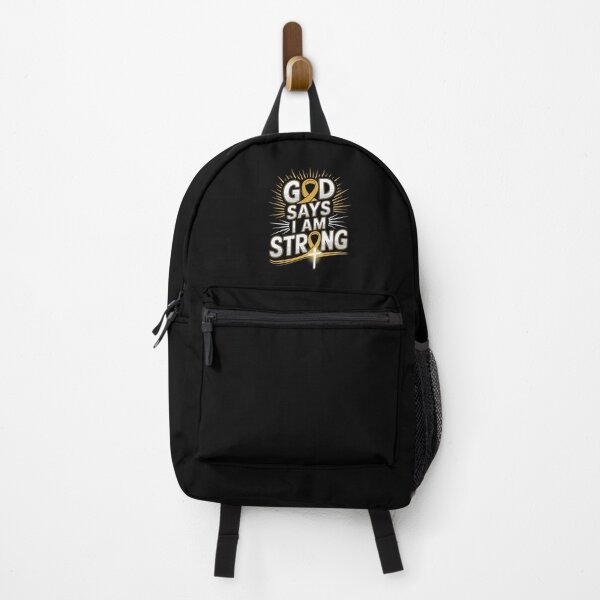 Item preview, God Says I'm Strong Survivor Sarcoma Awareness designed and sold by DrewLeuschke.