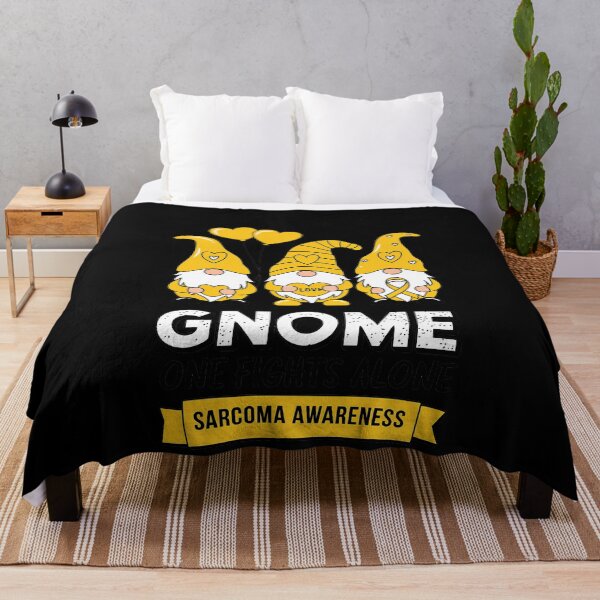 Item preview, Gnome One Fights Alone Sarcoma Cancer Awareness Month Ribbon designed and sold by MinaReinger.