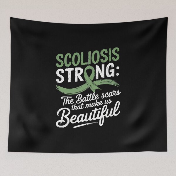 Item preview, Funny Scoliosis Strong, Scoliosis Awareness designed and sold by AmparoBoyle.
