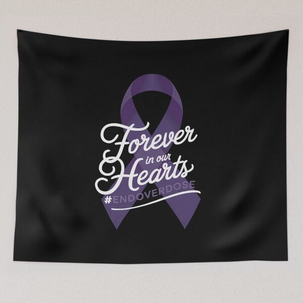 Item preview, Forever In Our Hearts Memorial Overdose Awareness designed and sold by khorbiasieno.
