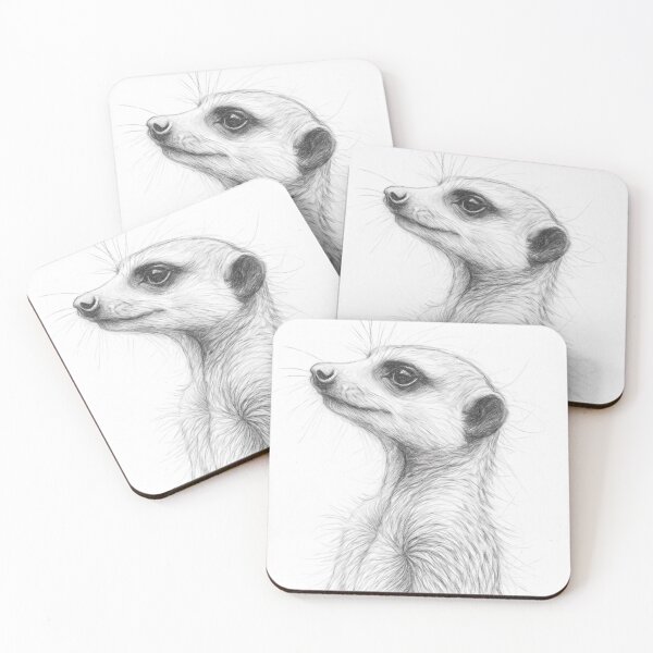 Item preview, Meerkat Pencil Sketch designed and sold by Leon Woods Pencil Art.