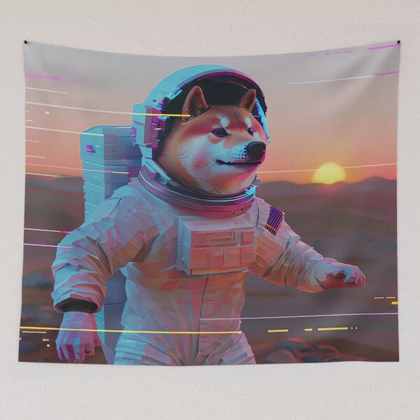 Item preview, Martian Shiba Dreams designed and sold by ONYX Pixee.