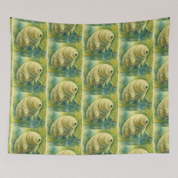 Item preview, water bear and a tummy full of algae designed and sold by Cushion-Crafts.