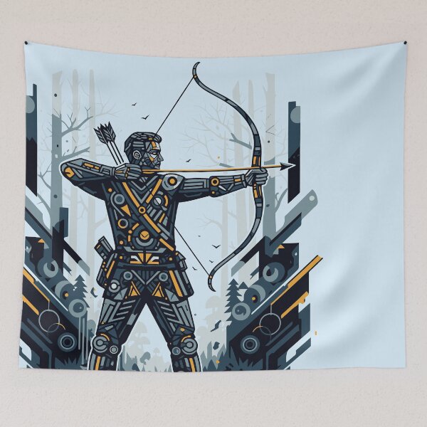 Item preview, Geometric Sci-Fi Bowhunting Art designed and sold by KiwiRider.