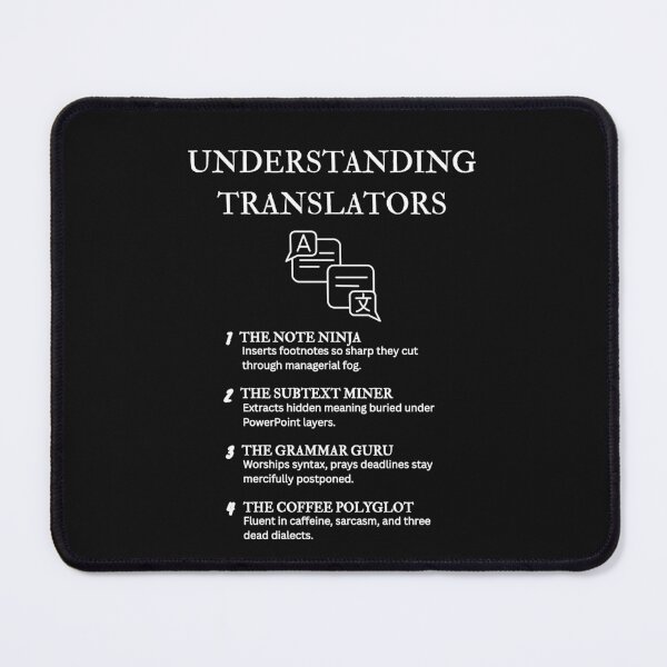 Item preview, Translator Life Shirt – Relatable Language Nerd Humor – Black designed and sold by PsyFlow35.
