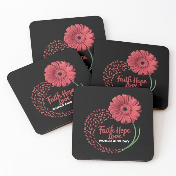 Item preview, Falth Hope World AIDS Day Awareness Daisy Flower Ribbon designed and sold by DrewLeuschke.