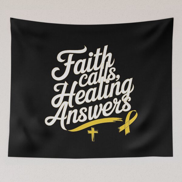 Item preview, Faith Calls Healing Answers Sarcoma Awareness designed and sold by khorbiasieno.