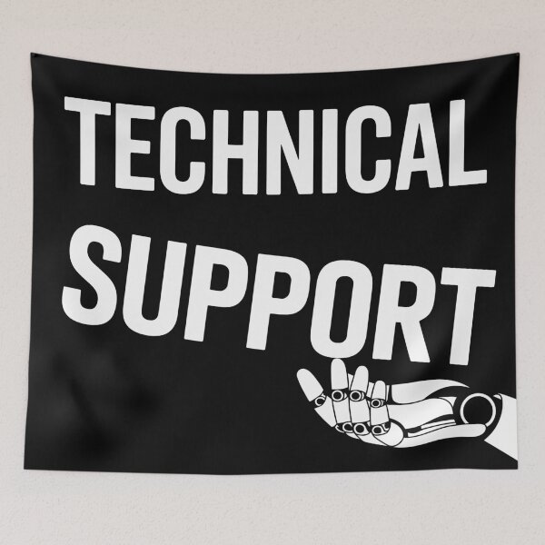 Item preview, TECHNICAL SUPPORT — Futuristic Minimalist Hand-Lift Design designed and sold by JPees.