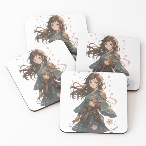 Item preview, Anime Warrior Princess With Sakura Petals Art designed and sold by DaEeX.
