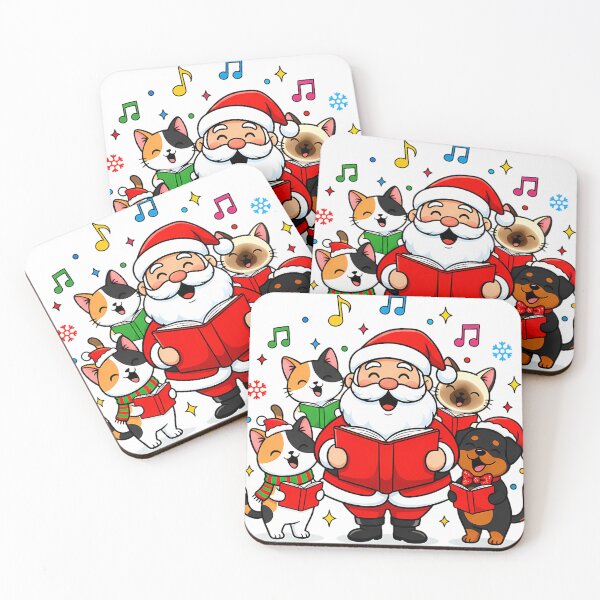Item preview, Feline the Joy: Santa’s Caroling Crew designed and sold by meesub.