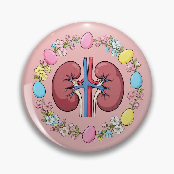 Item preview, Easter Kidneys with Floral Egg Wreath designed and sold by Anastasiia Yurevych.
