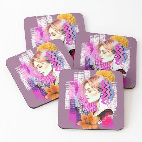 Item preview, Urban Remembrance – Woman with Flower in Vintage City Scene designed and sold by denip.