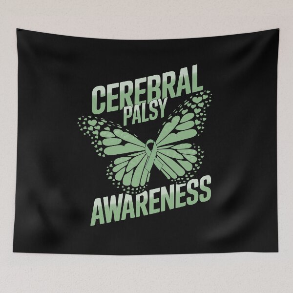 Item preview, Butterfly Cerebral Palsy Awareness CP Green Ribbon Support designed and sold by marcusry.