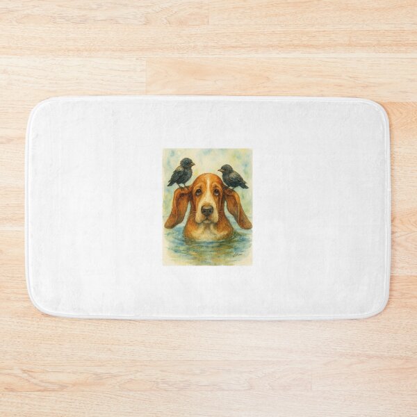 Item preview, a bassett and his friends designed and sold by Cushion-Crafts.