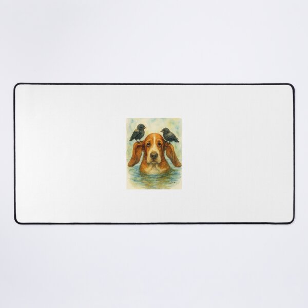 Item preview, a bassett and his friends designed and sold by Cushion-Crafts.