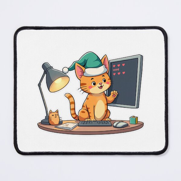 Item preview, Bengal Cat Santa Hat Laptop Sticker | Java Debugger Dev Life designed and sold by ColoredPanda.