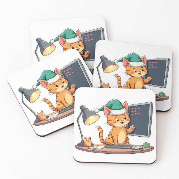 Item preview, Bengal Cat Santa Hat Laptop Sticker | Java Debugger Dev Life designed and sold by Dev Life Designs.