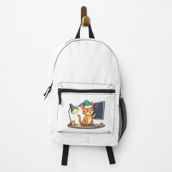 Item preview, Bengal Cat Santa Hat Laptop Sticker | Java Debugger Dev Life designed and sold by Dev Life Designs.