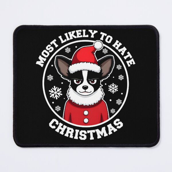 Item preview, Most Likely To Hate The Matching Christmas Papillon Dog designed and sold by FrascatiStudio.