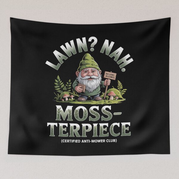 Item preview, Moss gardening - mushroom moss - cottagecore moss - quirky plant - forest aesthetic - anti grass - garden nerd - eco friendly - chill nature - moss art - wild yard lover - sarcastic plant designed and sold by JansenGS.