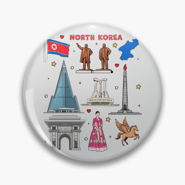 Item preview, North Korea Landmarks & Culture, Pyongyang Iconic Illustration designed and sold by mashmosh.