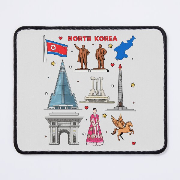 Item preview, North Korea Landmarks & Culture, Pyongyang Iconic Illustration designed and sold by mashmosh.