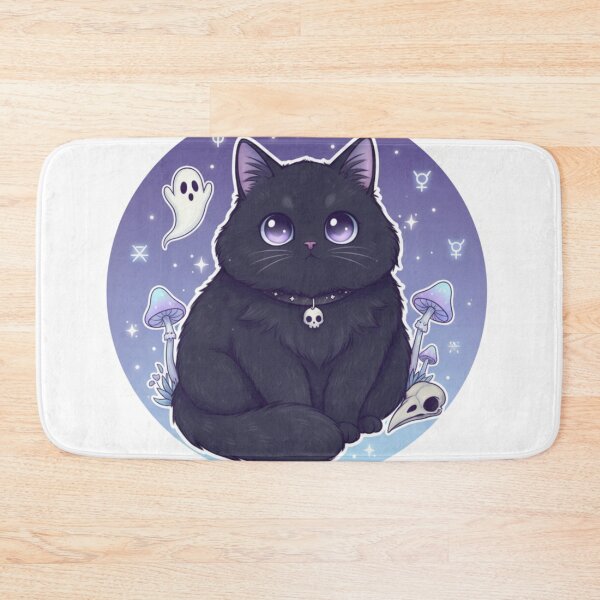 Item preview, Cute Black Cat Pastel Goth - Spooky Aesthetic Design designed and sold by EverBranz-stor.