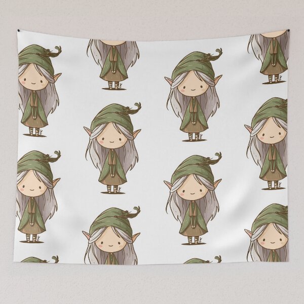 Item preview, Forest Whimsical Elf designed and sold by bapupa.