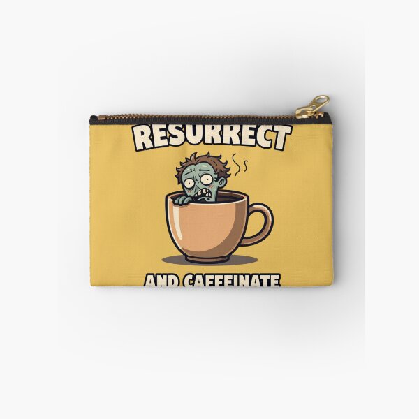 Item preview, Resurrect and Caffeinate – Funny Zombie Coffee Design designed and sold by Design Delinquent.