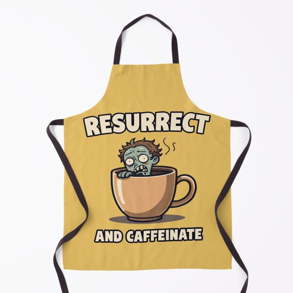 Item preview, Resurrect and Caffeinate – Funny Zombie Coffee Design designed and sold by Design Delinquent.