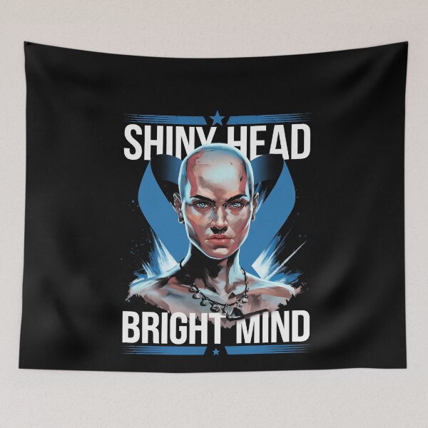 Item preview, Alopecia Areata Awareness Month Baldness Bald Head designed and sold by MinaReinger.