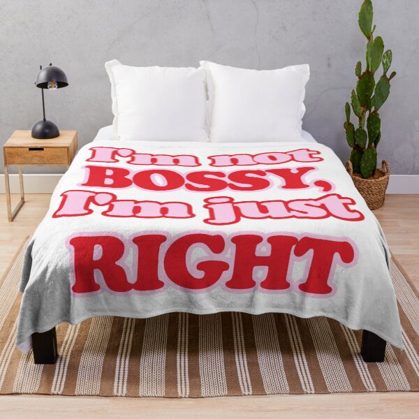 Item preview, I’m Not Bossy I’m Just Right | Funny Sassy Retro Quote Design designed and sold by RacingCuties.