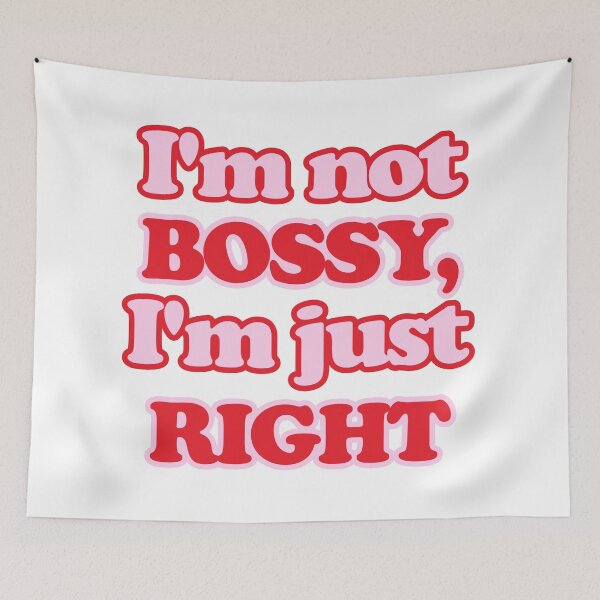 Item preview, I’m Not Bossy I’m Just Right | Funny Sassy Retro Quote Design designed and sold by RacingCuties.