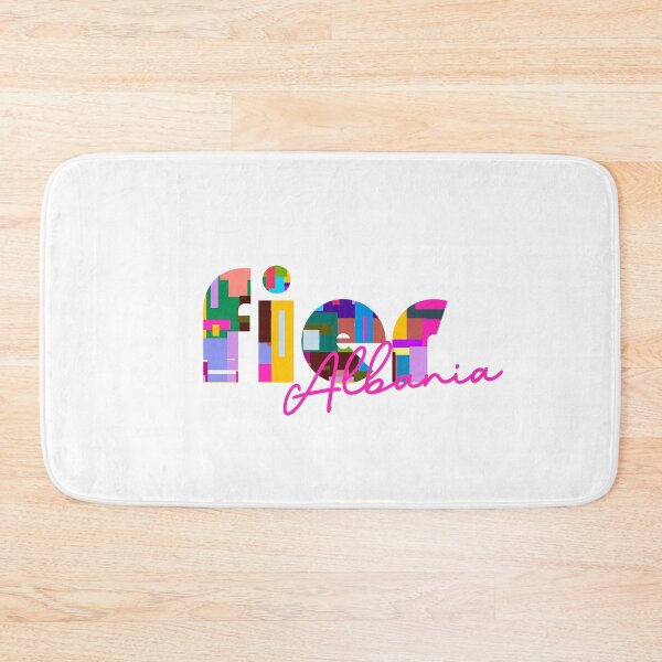 Item preview, Fier, Albania, Vibrant Abstract City Typography Art designed and sold by Wanderful-roads.